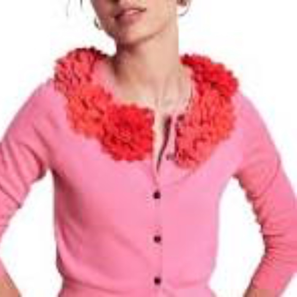 Boden Flower Embellished Crop Cardigan - Picture 11 of 11
